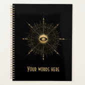 Creëer Uw eigen gouden Arcane Wheel Tarot Planner (Voorkant)