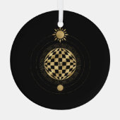 Creëer Uw eigen gouden Arcane World Tarot Glas Ornament (Achterkant)