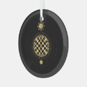 Creëer Uw eigen gouden Arcane World Tarot Glas Ornament (Voorkant links)