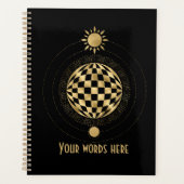 Creëer Uw eigen gouden Arcane World Tarot Planner (Voorkant)