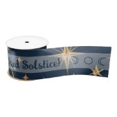 Creëer Uw Eigen Gouden Blauw Wit Celestial Satijnen Lint (Spoel)