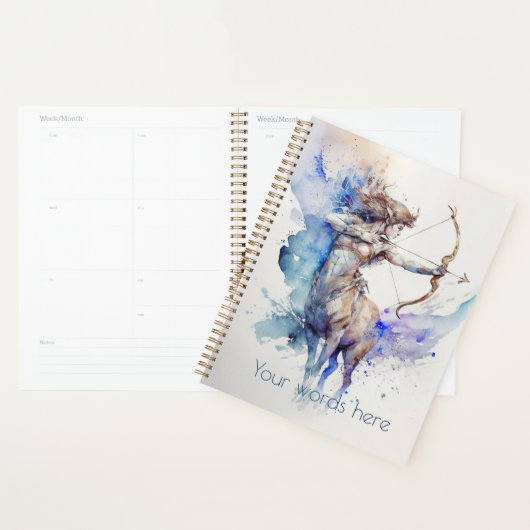 Creëer Uw eigen Gouden & Blauwe Boogschutter Zodia Planner (Display)