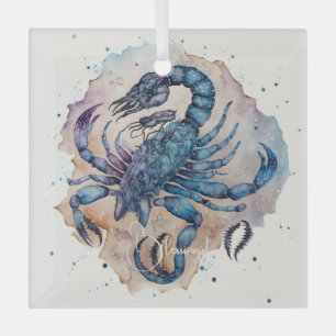 Creëer Uw eigen gouden & blauwe mystieke Schorpioe Glas Ornament