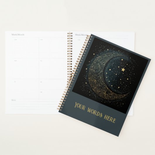 Creëer Uw Eigen Gouden Filigraan Maan Celestial Planner (Display)