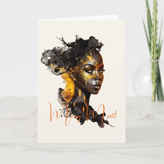 Creëer Uw eigen gouden godin Kaart (Voorkant)