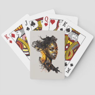 Creëer Uw eigen gouden godin Pokerkaarten