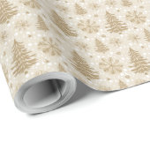 Creëer Uw eigen gouden kerstbomen & Stippen Cadeaupapier (Rol Hoek)