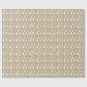 Creëer uw eigen gouden kerstkoekjes cadeaupapier (Vlak)