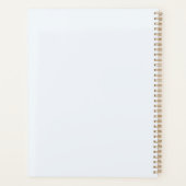 Creëer Uw eigen gouden omrande blauwe kelk Planner (Achterkant)