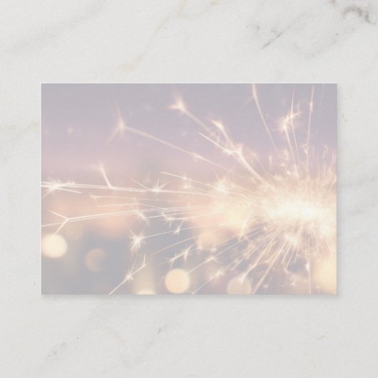 Creëer uw eigen gouden Sparkler Advieskaart (Achterkant)