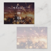 Creëer uw eigen gouden Sparkler Advieskaart (Voorkant / Achterkant)