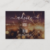 Creëer uw eigen gouden Sparkler Advieskaart (Voorkant)