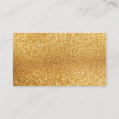 Creëer Uw eigen goudglitter-Visitekaartje Visitekaartje (Achterkant)