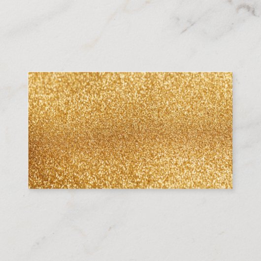 Creëer Uw eigen goudglitter-Visitekaartje Visitekaartje (Achterkant)