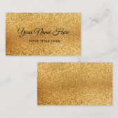 Creëer Uw eigen goudglitter-Visitekaartje Visitekaartje (Voorkant / Achterkant)
