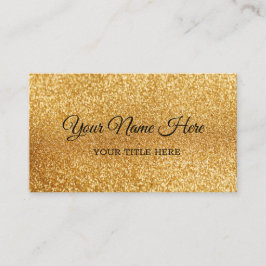 Creëer Uw eigen goudglitter-Visitekaartje Visitekaartje