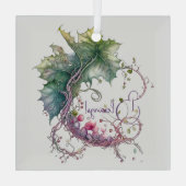 Creëer Uw eigen Grapevine Moon krans Glas Ornament (Achterkant)