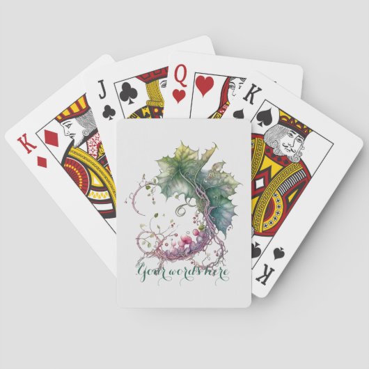 Creëer Uw eigen Grapevine Moon krans Pokerkaarten (Achterkant)