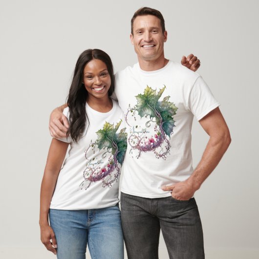 Creëer Uw eigen Grapevine Moon krans T-shirt (Unisex)