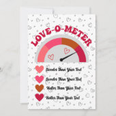 Creëer Uw Eigen Grappige Liefdesmeter Feestdagenkaart (Voorkant)