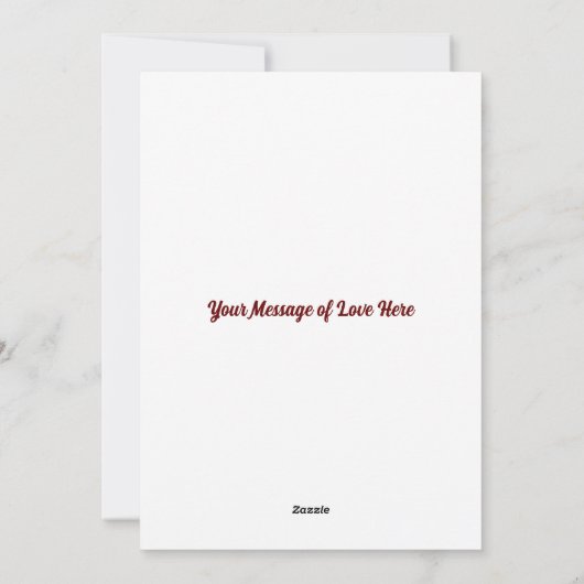 Creëer Uw Eigen Grappige Liefdesmeter Feestdagenkaart (Achterkant)