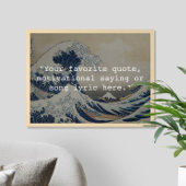Creëer uw eigen Great Wave Quote Poster