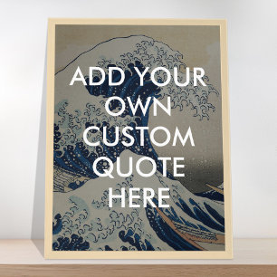 Creëer uw eigen Great Wave Quote Poster
