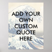 Creëer uw eigen Great Wave Quote Poster (Voorkant)