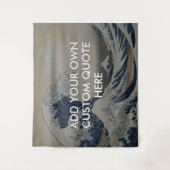 Creëer uw eigen Great Wave Quote Wandkleed (Voorkant)
