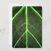 Creëer uw eigen Green Leaf bruiloft Kaart (Achterkant)