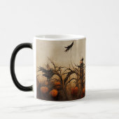 Creëer Uw eigen griezelige gotische vogelverschrik Magische Mok (Links)