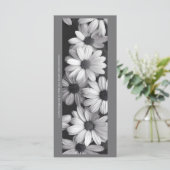 Creëer Uw eigen grijs & wit madeliefjes Bladwijzer (Staand voorkant)