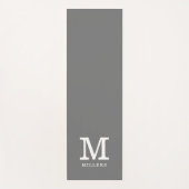 Creëer Uw eigen grijze familienaam monogrammen  Yogamat (Voorkant)