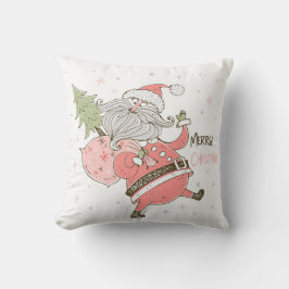 Creëer uw eigen grillige Santa White Kussen