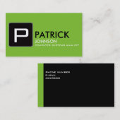 Creëer uw eigen groen, aantrekkelijk en modern visitekaartje (Voorkant / Achterkant)