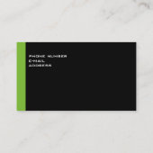 Creëer uw eigen groen, aantrekkelijk en modern visitekaartje (Achterkant)