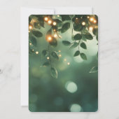 Creëer uw eigen groene bladeren en lichten kaart (Achterkant)