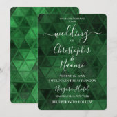 Creëer uw eigen groene driehoekspatroon kaart (Voorkant / Achterkant)