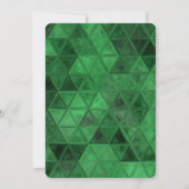 Creëer uw eigen groene driehoekspatroon kaart (Achterkant)