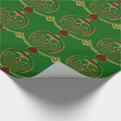 Creëer Uw eigen groene Floral Cadeaupapier (Hoek)