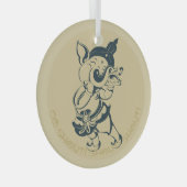Creëer Uw Eigen Groene & Gouden Ganeshfluit Glas Ornament (Voorkant Rechts)
