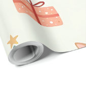 Creëer uw eigen groene Kawaii kerstdieren Cadeaupapier (Rol Hoek)