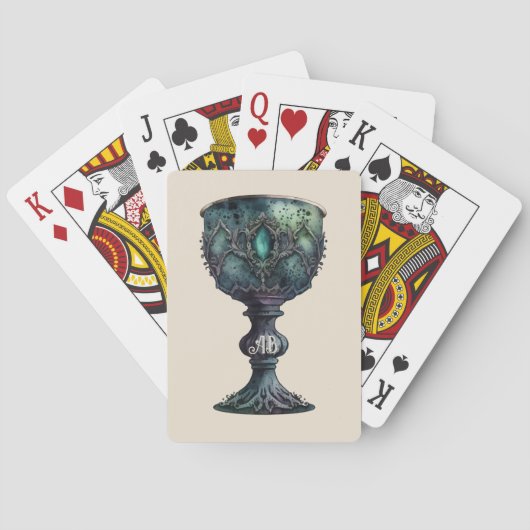 Creëer Uw eigen groene kelk Pokerkaarten (Achterkant)