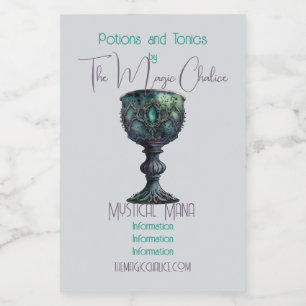 Creëer Uw eigen groene kelk Voedselcontainer Etiket