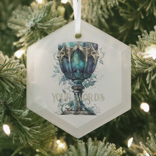 Creëer Uw eigen groene Natuur kelk Glas Ornament (Insitu)