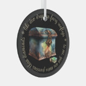 Creëer Uw eigen grootste schat Waterverf Glas Ornament (Voorkant Rechts)