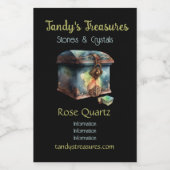 Creëer Uw eigen grootste schat Waterverf Wijn Etiket (Enkel label)