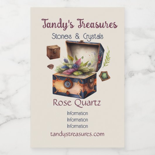 Creëer Uw eigen grootste schat Wijn Etiket (Enkel label)