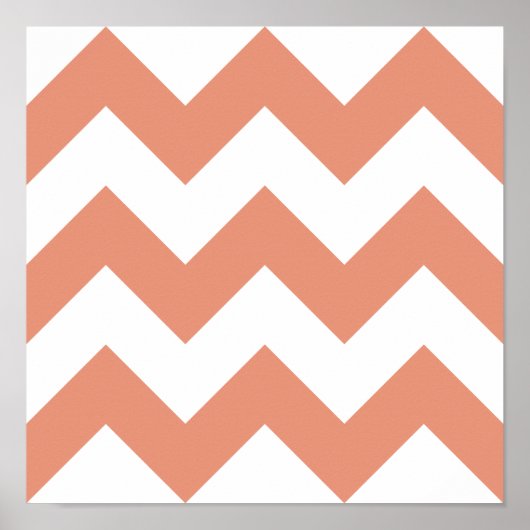 Creëer Uw eigen grote, donkere zalm Zigzag Patroon Poster (Voorkant)