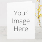 Creëer Uw eigen grote eigen Wenskaart Kaart (Gele Bloem)